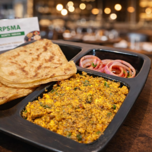 Paneer Bhurji with Paratha